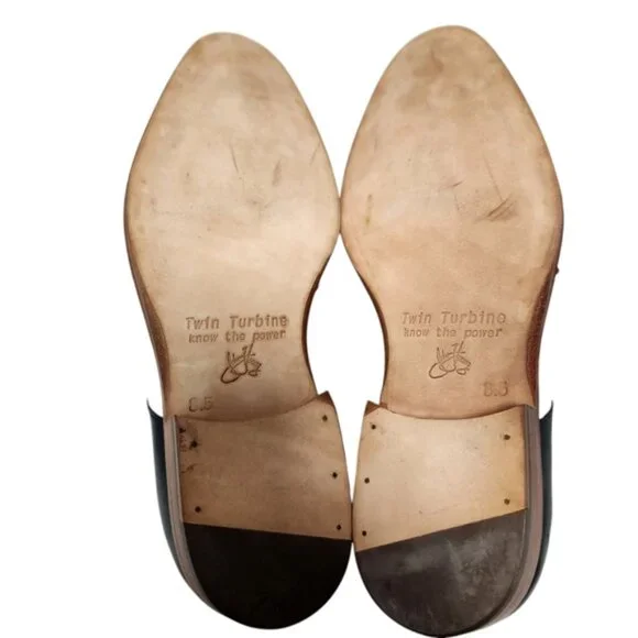 John Fluevong Twin Turbine men's Leather Sole Shoes - Picture 3 of 11